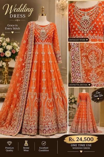 Luxury Oring formal suit| Heavy dress| party wear| fancy dress