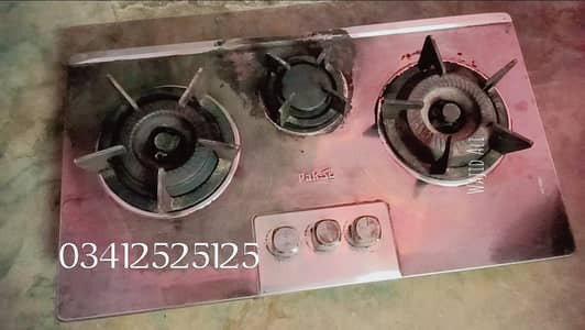 chola stove 3 burner on