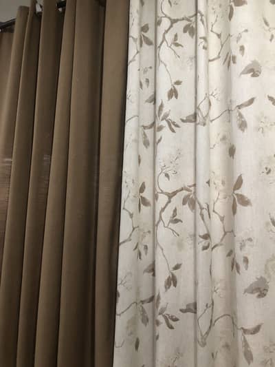 2 curtain pairs long length and full long width no damage