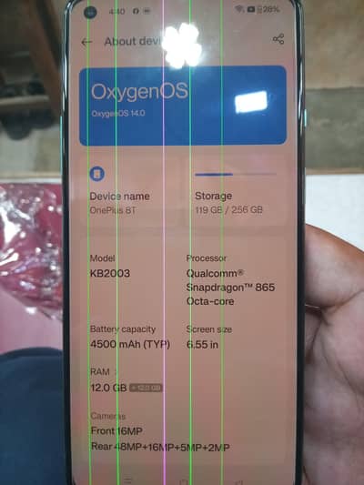 One Plus 8T 12GB 256GB