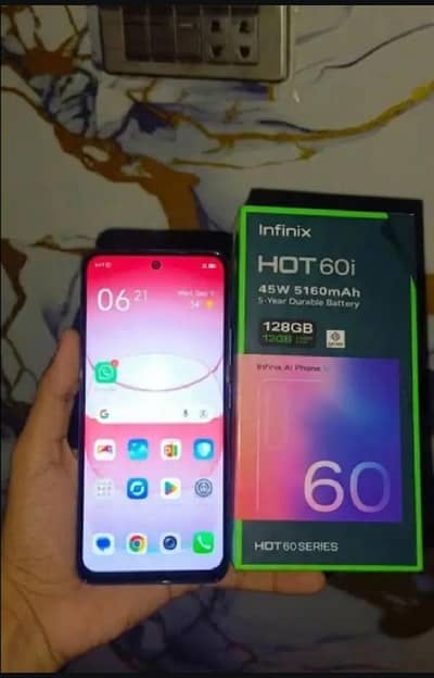 Infinix hot 60i 11 month warranty just 25 Day use
