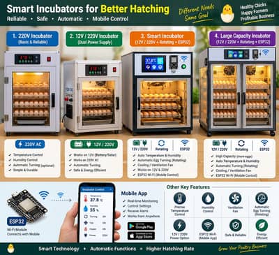 all types of incubator available