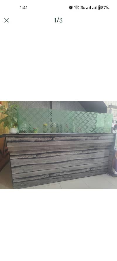 L Shape Shakes Counter / Cafe & Restaurant Reception Desk