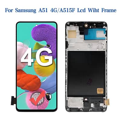 Samsung Mobile A51 Oled Penal With Frame