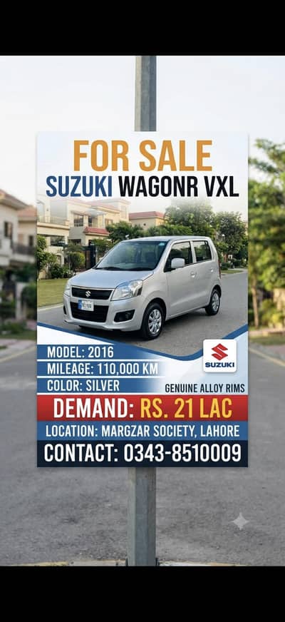 SUZUKI WAGONR VXL. USED