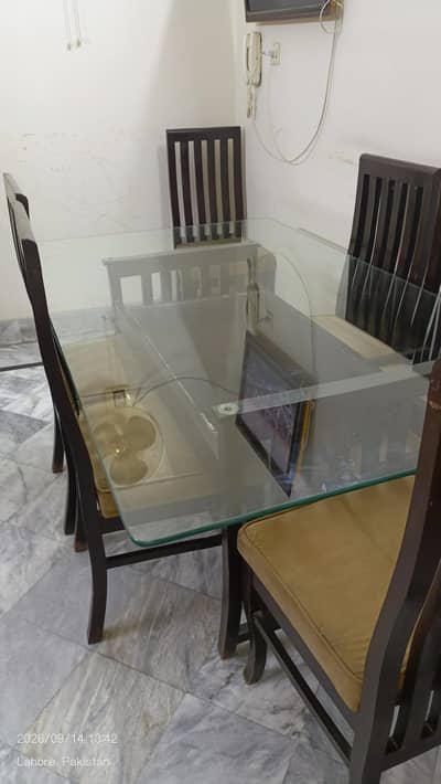 wooden dining table