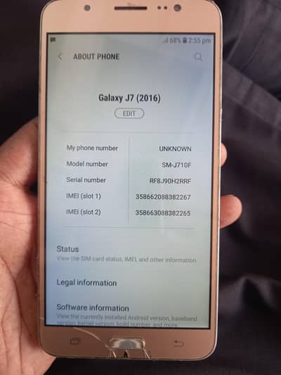 Samsung Mobile J7  03119520164