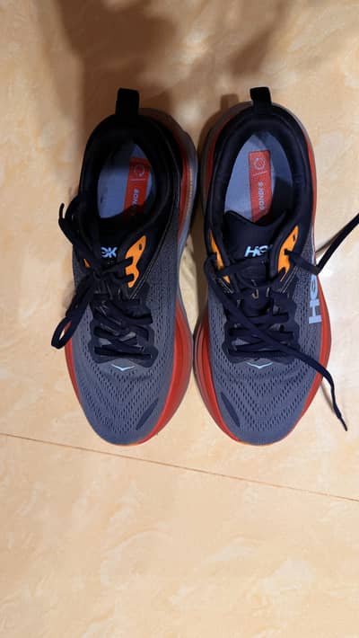Original HOKA Bondi 8 Running Shoes - Size 8 MEN