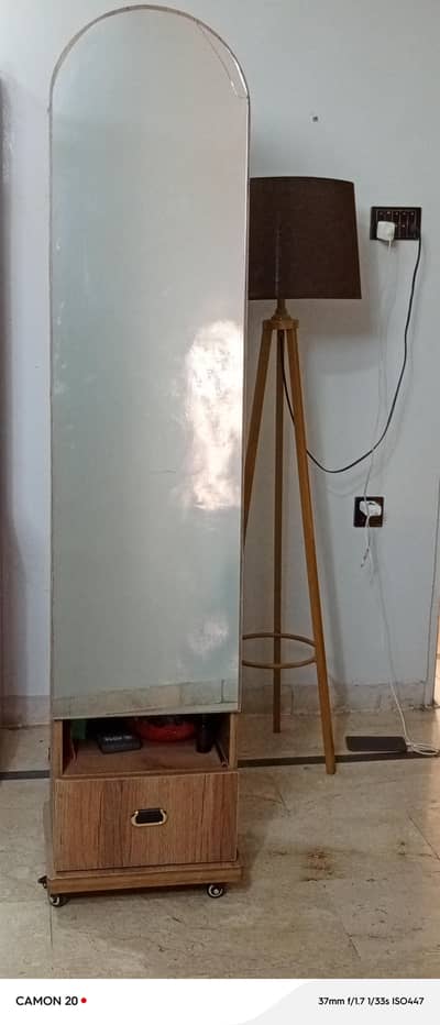 Storage box with mirror