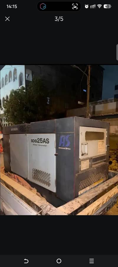 airman 25 kva 4le1 engine ganretor original