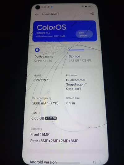 OPPO A74 12 /128 exchange possible