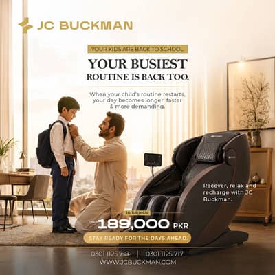 JC Buckman 3D Full Body Massage Chair - Heat Therapy - Zero Gravity