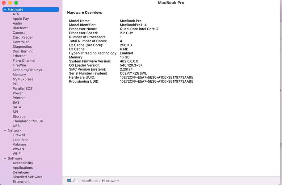 MacBook pro 5