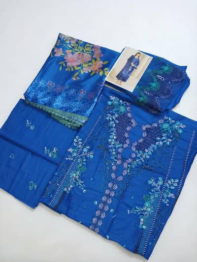 3 Maria. b k unstitched suits