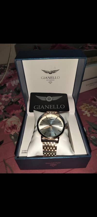 Gianello Genuine Diamond Watch GNL7810YG