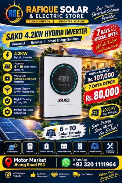 Soko inverter hybrid 4.2kw PV 5000
