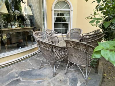 Cane sofa set