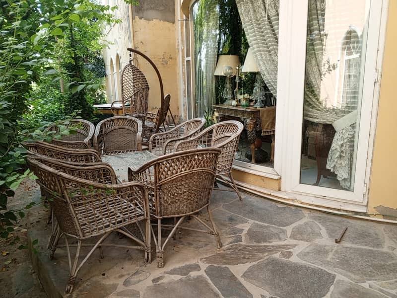 Cane sofa set 2