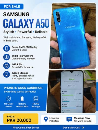 Samsung Mobile A50
