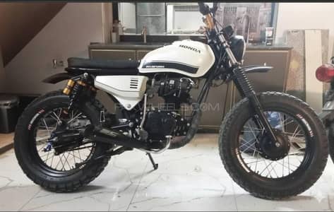 custom scrambler honda 125