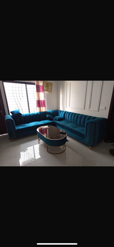 L shaped sofa set