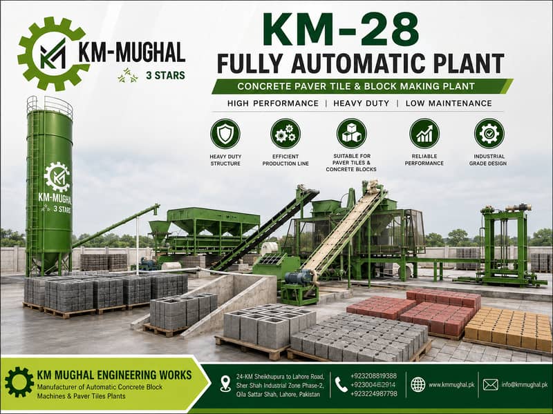 Block Making Machine | Tuff Tile & Paver Tile – Hollow & Solid Block 2