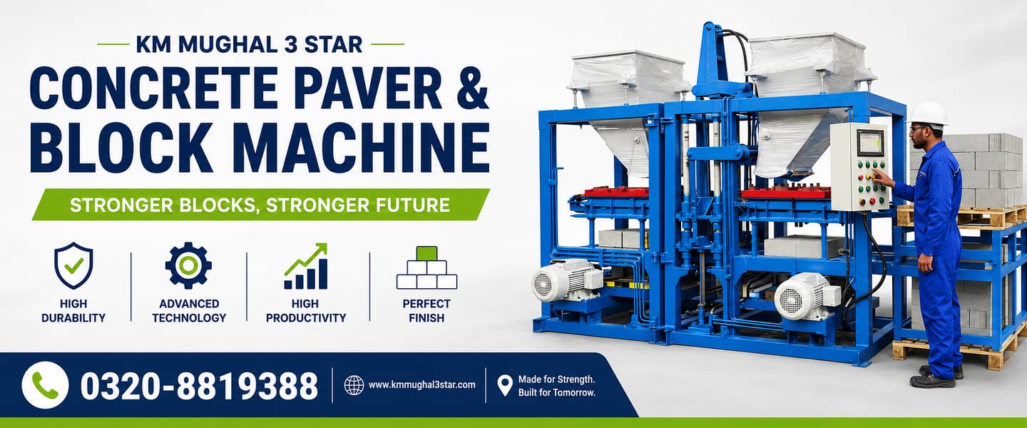 Block Making Machine | Tuff Tile & Paver Tile – Hollow & Solid Block 18