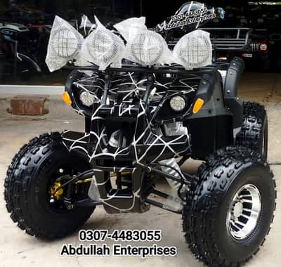 Big size no. 8 brand new zero meter ATV Quad Bike for sale deliver Pak