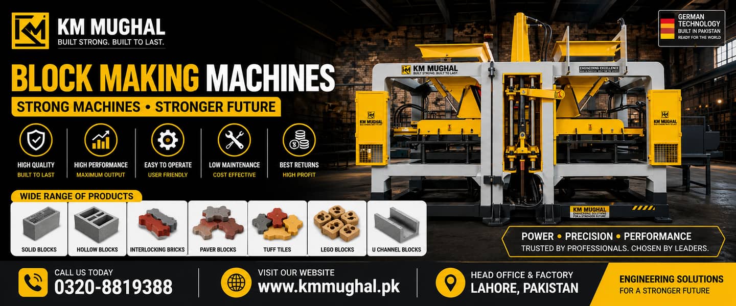 Paver Tile, Tuff Tile, Hollow & Solid Block Making Machine 17