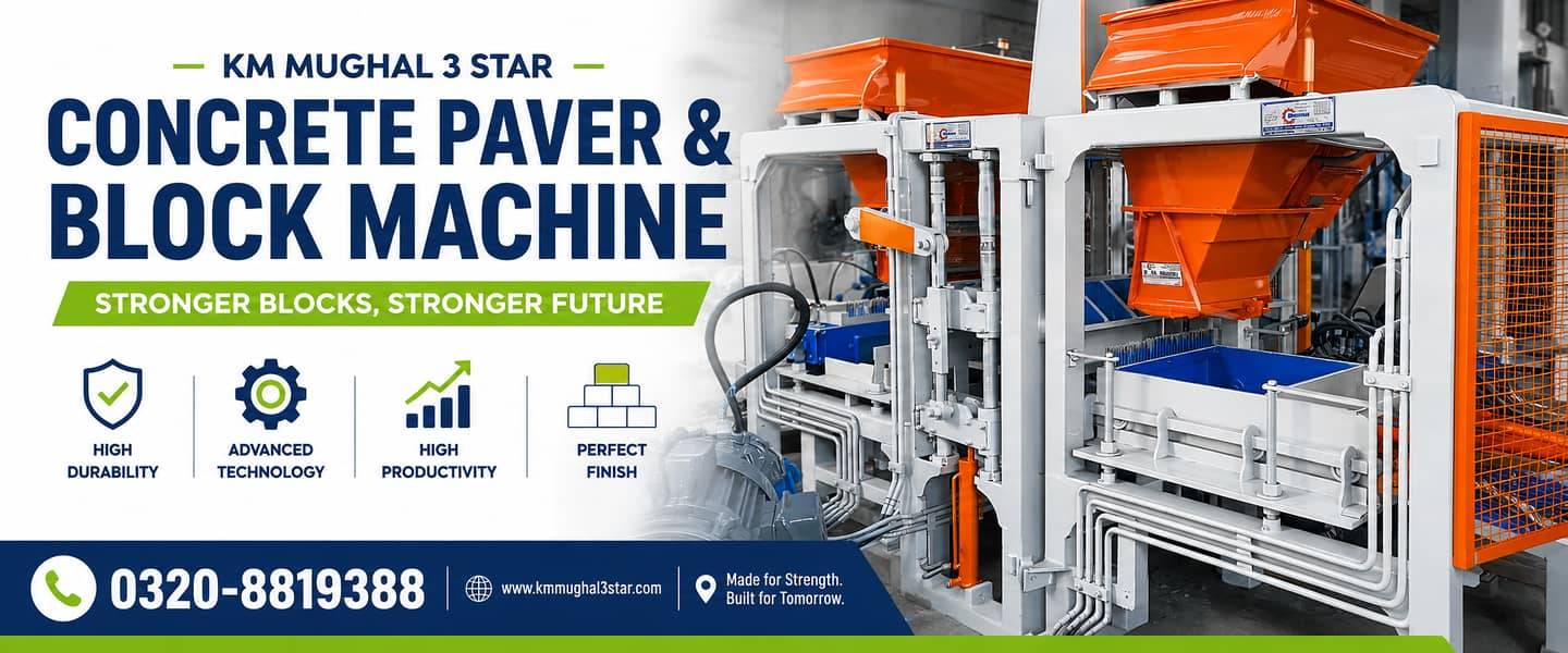 Paver Tile, Tuff Tile, Hollow & Solid Block Making Machine 18