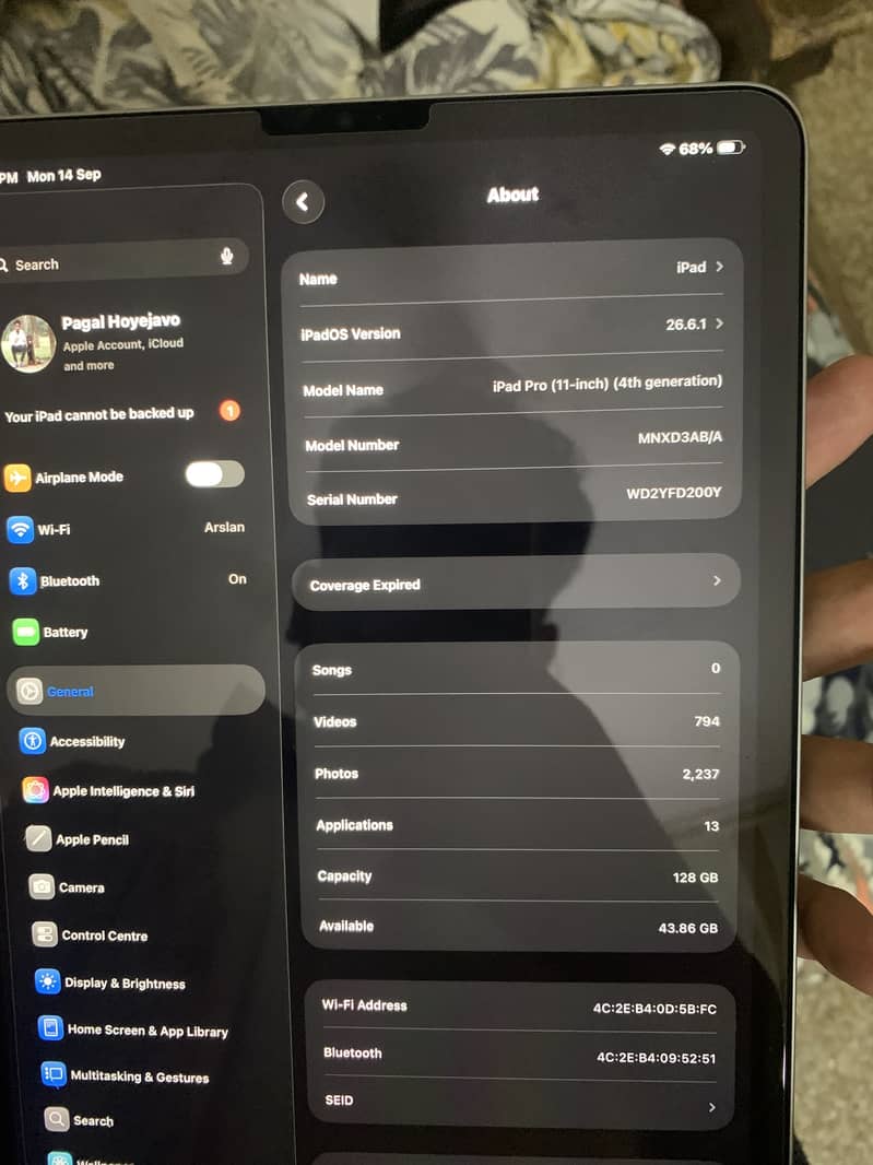 Ipad pro 11” M2 4th generation 2