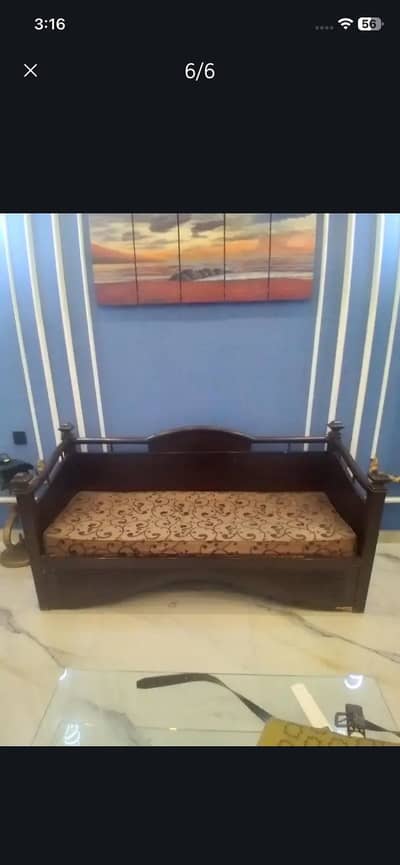 Wooden sofa