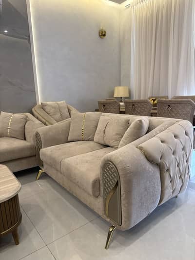 7 seater sofa set (3+2+1 revolving+1 revolving)