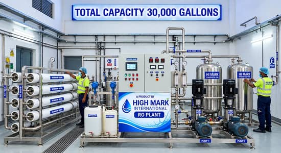 30,000 Gallons RO Water Filtration Plant – High Mark International