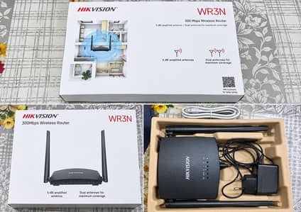 Hikvision DS-3WR3N N300 Wireless Wi-Fi Router (Complete Box) For Sale