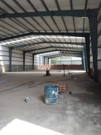 8 Kanal Warehouse for Rent in Main Multan Road Hight 25 feet, Very Hot Location with 200 KVA Load for any Production Unit