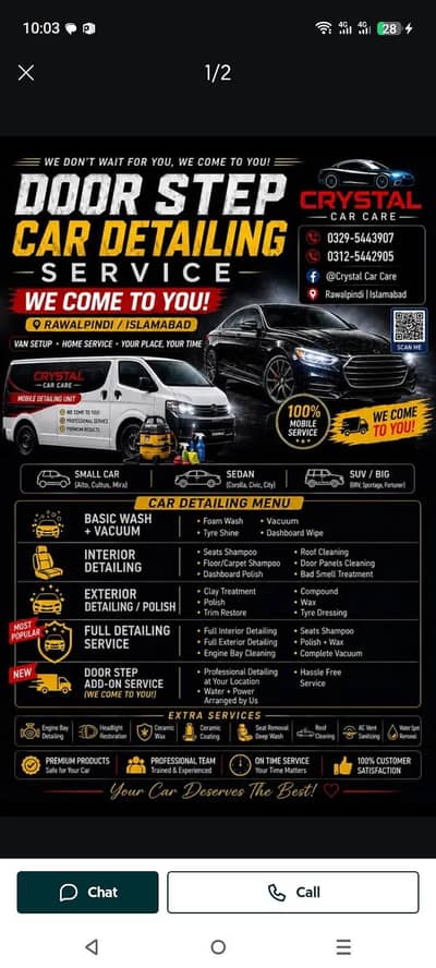 car detailing home services available