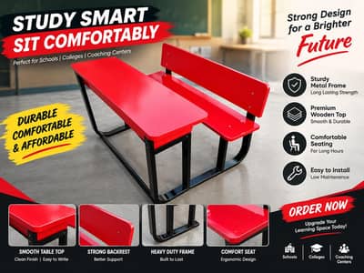 3ft desk in iron and lamition