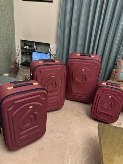 4 Piece Trolley Bag set