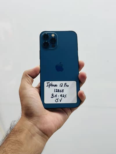 Apple iPhone 12 Pro 128gb Non PTA Jv Battery Health 92% Waterpack