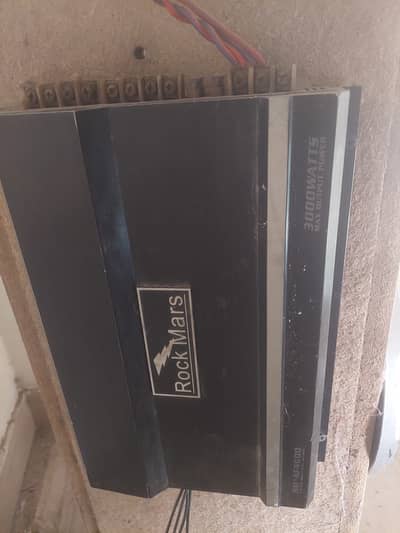 Kenwood woofer and Rockmars amplifier 4 channel RM-AF 4800 3000 watts