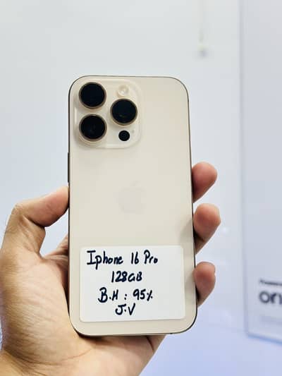 Apple iPhone 16 Pro 128gb Non PTA Jv Battery Health 95% Waterpack