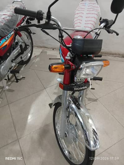 Honda CD 70 Red 2027 Zero Meter