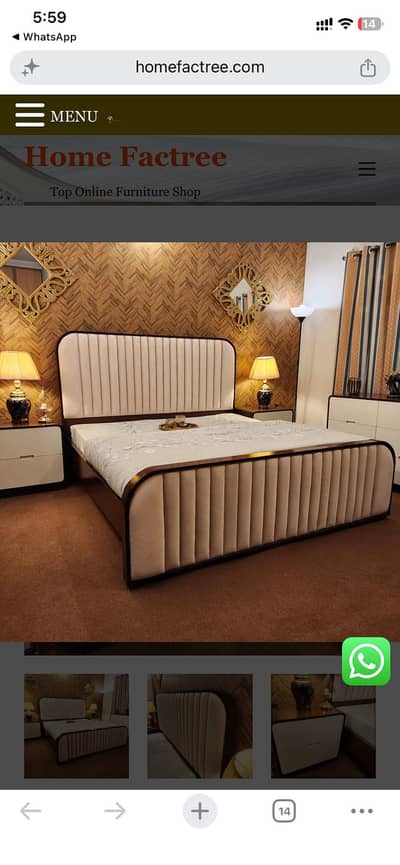 Wooden Bed Set | Modern Bed | Double Bed | Bed