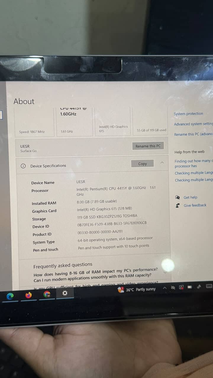 Microsoft Surface Go (1st Generation) 4