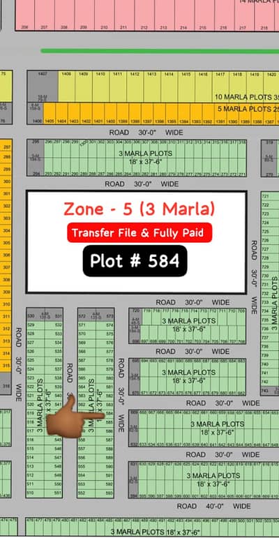 Oversease Block Zone-3, 3 Marla File