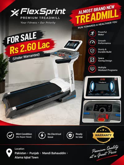 Almost Brand New Treadmill- Flex sprint
