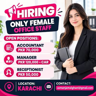 Accountant Jobs | Manager Jobs | Receptionist Jobs | Female Office Job