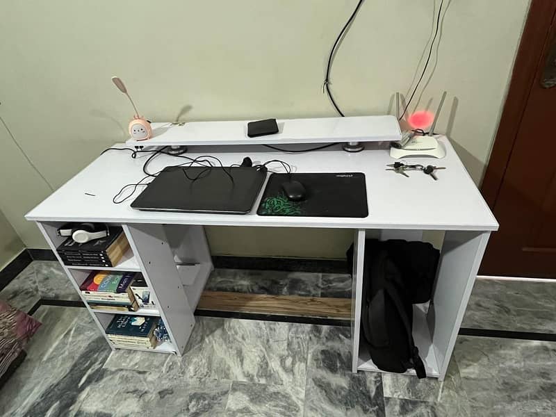 Premium Office / Computer Table with Storage & Upper Shelf 2