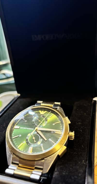 Emporio Armani AR11511 Claudio Chronograph – Green Dial